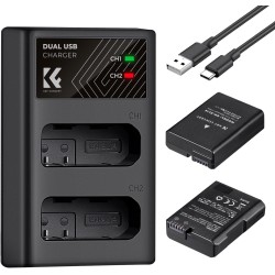 K&F Concept EN-EL14 Battery Back - 2 Batteries and Dual Charger K&F Concept EN-EL14 Battery Back - 2 Batteries and Dual Charger